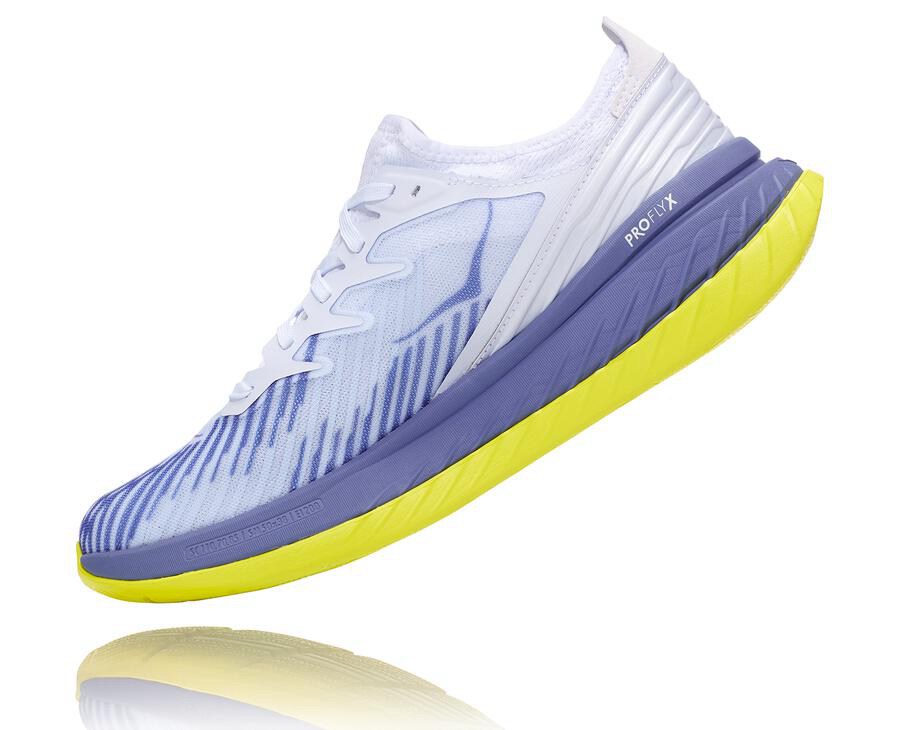 Tenis Hoka One One Hombre Blancos/Azules - Carbon X-Spe - CNVE14968